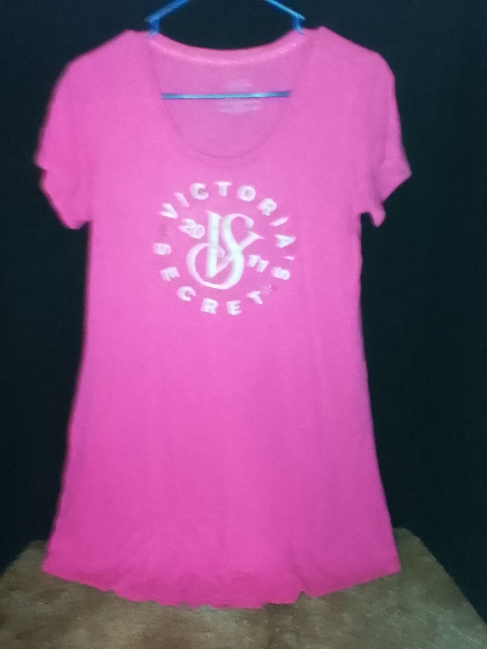 Victoria's Secret Pink Short Sleeve Logo Lingerie Sleep Top Medium